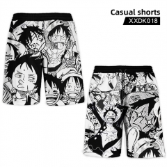 One Piece Cartoon Anime Shorts Pants