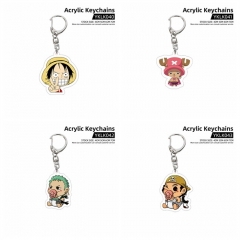8 Styles One Piece Acrylic Cartoon Anime Keychain