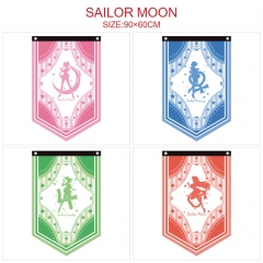 5 Styles 90x60CM Pretty Soldier Sailor Moon Hot Sale Flag Anime Decoration Flag