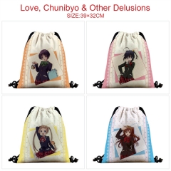 7 Styles Cyuunibyou Demo Koigashitai Cosplay Cartoon Anime Drawstring Bags