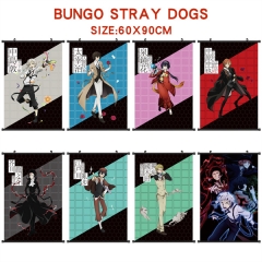 8 Styles 60*90CM Bungo Stray Dogs Scroll Cartoon Pattern Decoration Anime Wallscroll