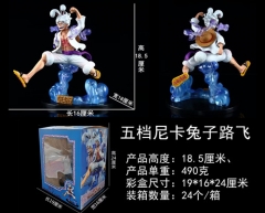 18.5CM One Piece Gear 5 Rabbit Luffy Anime PVC Figure Model Toy