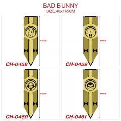 40*145CM 4 Styles Bad Bunny Decoration Anime Flag