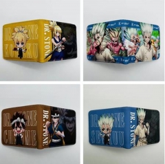 4 Styles Dr.Stone Cartoon Character Cosplay Cute Anime Wallet