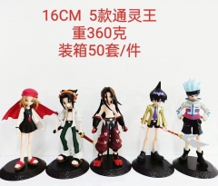 16CM 5PCS/SET Shaman King Anime PVC Figure Toy (Opp Bag)