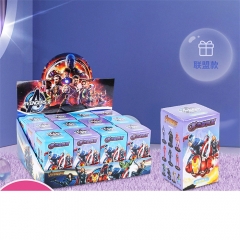 12PCS/SET 8CM Marvel Spider Man Iron Man Blind Box Anime PVC Figure