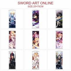 25*70CM 10 Styles Sword Art Online | SAO Scroll Cartoon Pattern Decoration Anime Wallscroll