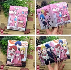 3 Styles Bocchi The Rock! Cartoon Cosplay Purse PU Leather Anime Short Wallet