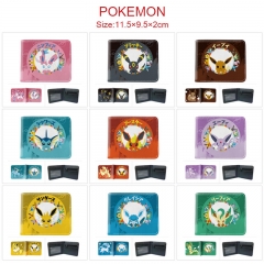 16 Styles Pokemon Cartoon Anime Fold Wallet