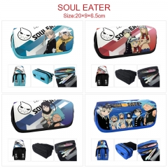 6 Styles Soul Eater Cartoon Anime PU Zipper Pencil Bag