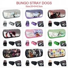 9 Styles Bungo Stray Dogs Cartoon Anime PU Zipper Pencil Bag