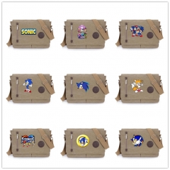 11 Styles Sonic the Hedgehog Cartoon Canvas Anime Crossbody Shoulder Bag
