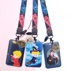 28 Styles Harry Potter Movie Game Pattern Anime Card Holder Bag With Lanyard