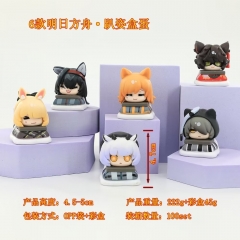 6pcs/set 4.7cm Q Versions Arknights PVC Anime Figure Set
