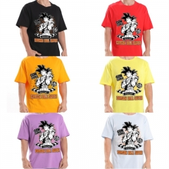 7 Colors Dragon Ball  Z Cartoon Short Sleeve Anime T Shirts