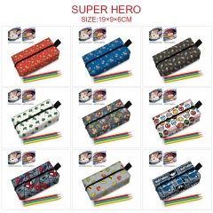 17 Styles Superhero Cartoon Anime Zipper Makeup Bag