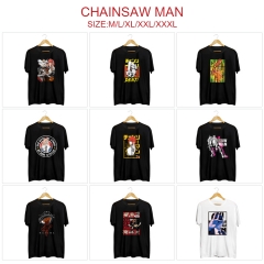 9 Styles 2 Color Chainsaw Man Cartoon Anime T-shirt