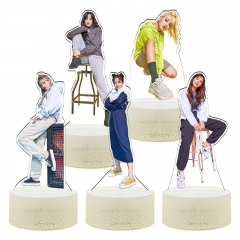 19CM 11 Styles K-POP (G)I-DLE 3D Anime Nightlight ( 16 Colors Remote Control )