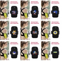 11 Styles Sonic the Hedgehog Cartoon Waterproof Sport Anime Armband Bag
