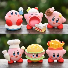 6PCS/SET 6CM Kirby Cartoon Anime PVC Figure