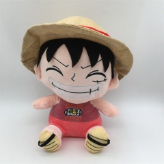 30CM One Piece Luffy Cute Cartoon Gift Anime Plush Toy Doll