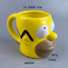 300ML Simpsons Cartoon Anime Ceramic Cup