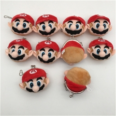 7*8CM 10PCS/SET Super Mario Bro Cosplay Character Anime Plush Toy Pendant