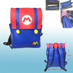Super Mario Bro PU Cartoon Anime Backpack Bag