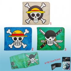 3 Styles One Piece Anime Wallet Purse