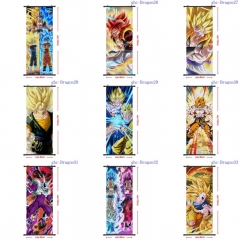 10 Styles 40*102CM Dragon Ball Z Cartoon Wall Scroll Anime Wallscroll