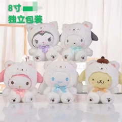 5 Styles 10-20CM PCinnamoroll Kuromi Melody Cartoon Anime Plush Toy Doll