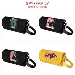 4 Styles Spy x Family Cosplay Cartoon Canvas Anime Waterproof Pencil Bag