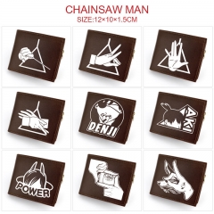 9 Styles Chainsaw Man Cartoon Anime Leather Folding Wallet