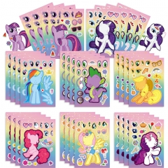 16PCS/SET My Little Pony Cartoon DIY Decorative Anime Sticker