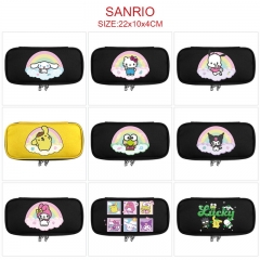 9 Styles Sanrio Cartoon Anime Waterproof Canvas Pencil Bag