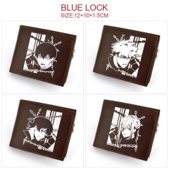 7 Styles Blue Lock Cartoon Anime Leather Folding Wallet