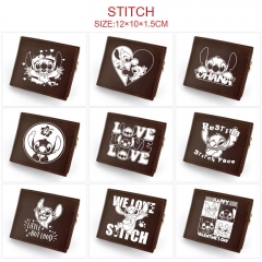 9 Styles Lilo & Stitch Cartoon Anime Leather Folding Wallet
