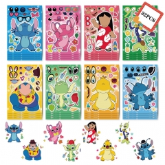 16PCS/SET Lilo & Stitch Cartoon DIY Decorative Anime Sticker