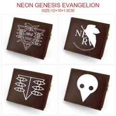 4 Styles EVA/Neon Genesis Evangelion Cartoon Anime Leather Folding Wallet