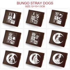 9 Styles Bungo Stray Dogs Cartoon Anime Leather Folding Wallet