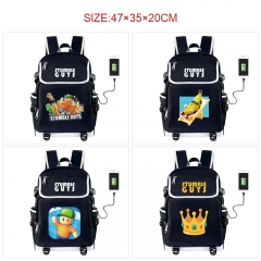 6 Styles Fall Guys: Ultimate Knockout Cartoon Anime Backpack Bag