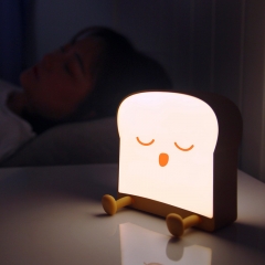 3 Styles Toast Lamp Packbag Phone Holder USB Charging LED Sleep Aid Nightlight