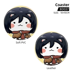 Attack on Titan / Shingeki No Kyojin Cartoon PVC Character Collection Anime Coaster