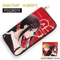 Kaguya-sama: Love Is War Cartoon Zipper Leather Anime Long Wallet Purse