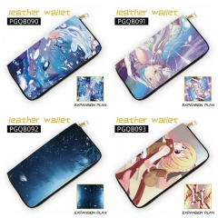 4 Styles Re: Zero/Re:Life in a Different World from Zero Cartoon Zipper Leather Anime Long Wallet Purse