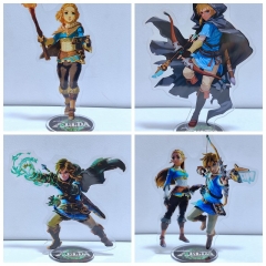 4 Styles The Legend Of Zelda Cartoon Acrylic Anime Standing Plates