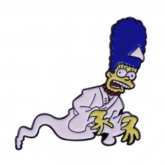 The Simpsons Cartoon Decorative Alloy Pin Anime Brooch