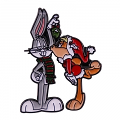 Looney Tunes Bugs Bunny Cartoon Decorative Alloy Pin Anime Brooch
