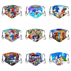 12 Styles Sonic the Hedgehog Cosplay Cartoon Anime Mask