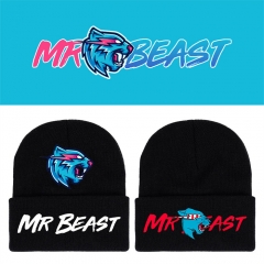 3 Styles Mr Beast  Cartoon Cap Anime Knitted Hat